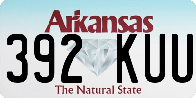 AR license plate 392KUU