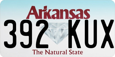 AR license plate 392KUX