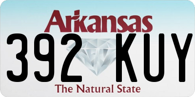 AR license plate 392KUY