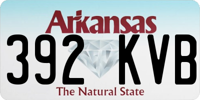 AR license plate 392KVB