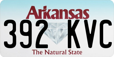 AR license plate 392KVC