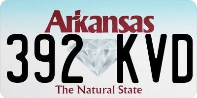 AR license plate 392KVD
