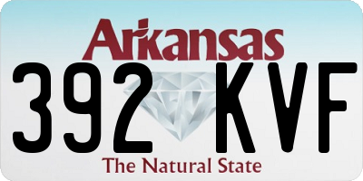 AR license plate 392KVF