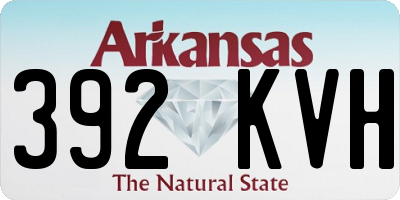 AR license plate 392KVH