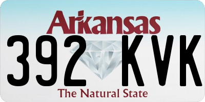 AR license plate 392KVK