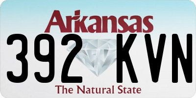 AR license plate 392KVN