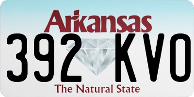 AR license plate 392KVO