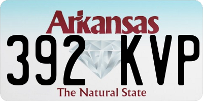 AR license plate 392KVP