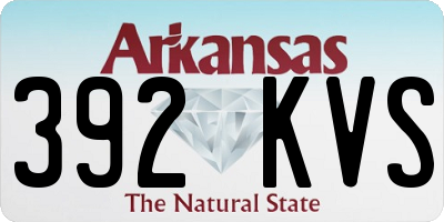 AR license plate 392KVS