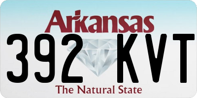 AR license plate 392KVT