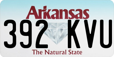 AR license plate 392KVU