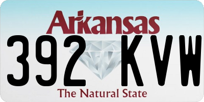 AR license plate 392KVW