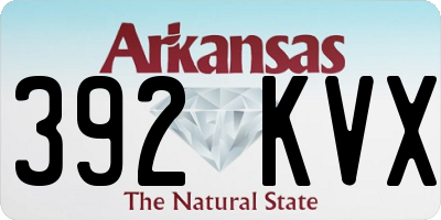 AR license plate 392KVX