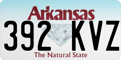 AR license plate 392KVZ