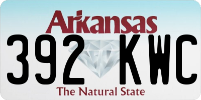 AR license plate 392KWC