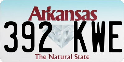 AR license plate 392KWE
