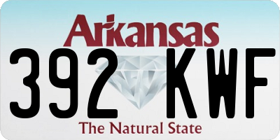 AR license plate 392KWF