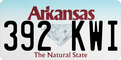 AR license plate 392KWI