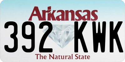 AR license plate 392KWK