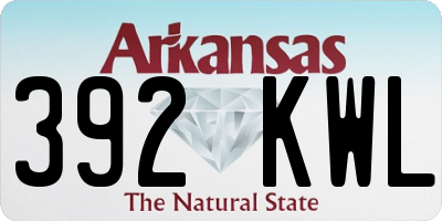 AR license plate 392KWL