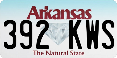 AR license plate 392KWS