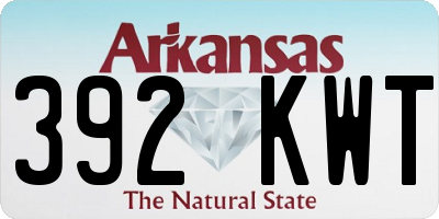 AR license plate 392KWT