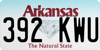 AR license plate 392KWU