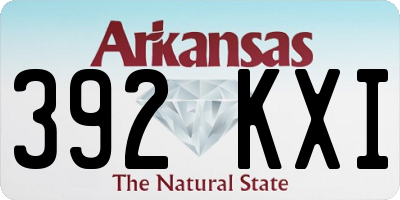 AR license plate 392KXI