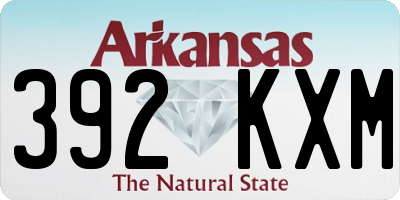 AR license plate 392KXM