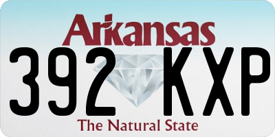 AR license plate 392KXP