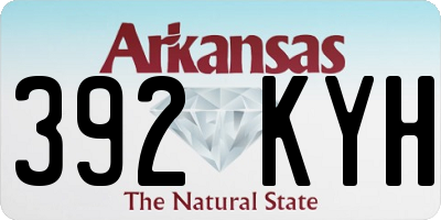 AR license plate 392KYH
