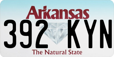 AR license plate 392KYN