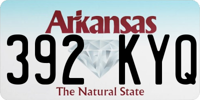 AR license plate 392KYQ