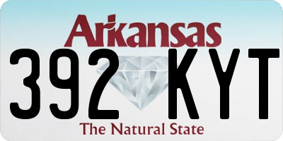 AR license plate 392KYT