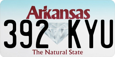AR license plate 392KYU