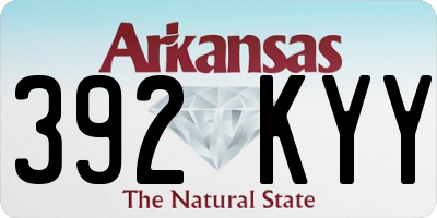 AR license plate 392KYY