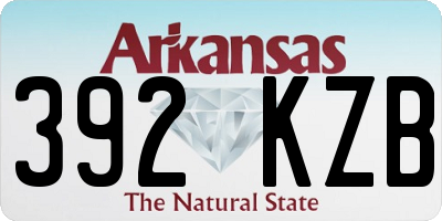 AR license plate 392KZB