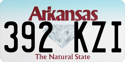 AR license plate 392KZI