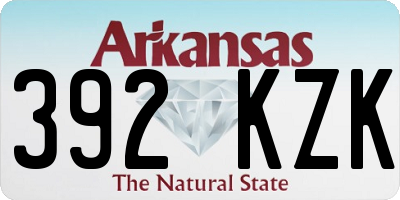 AR license plate 392KZK