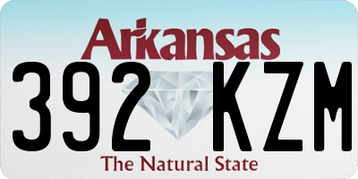 AR license plate 392KZM