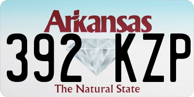 AR license plate 392KZP