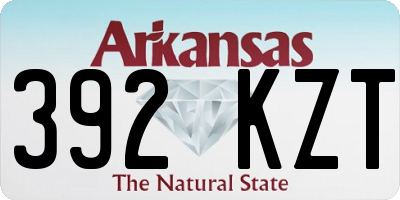 AR license plate 392KZT