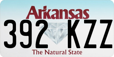 AR license plate 392KZZ