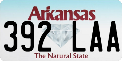 AR license plate 392LAA