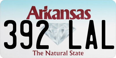 AR license plate 392LAL