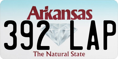 AR license plate 392LAP