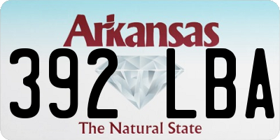AR license plate 392LBA