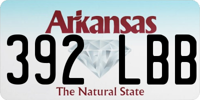 AR license plate 392LBB