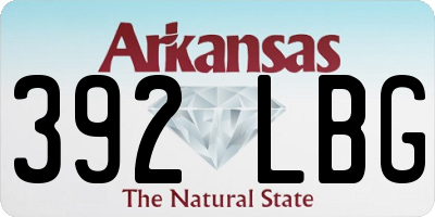 AR license plate 392LBG