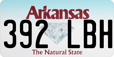AR license plate 392LBH